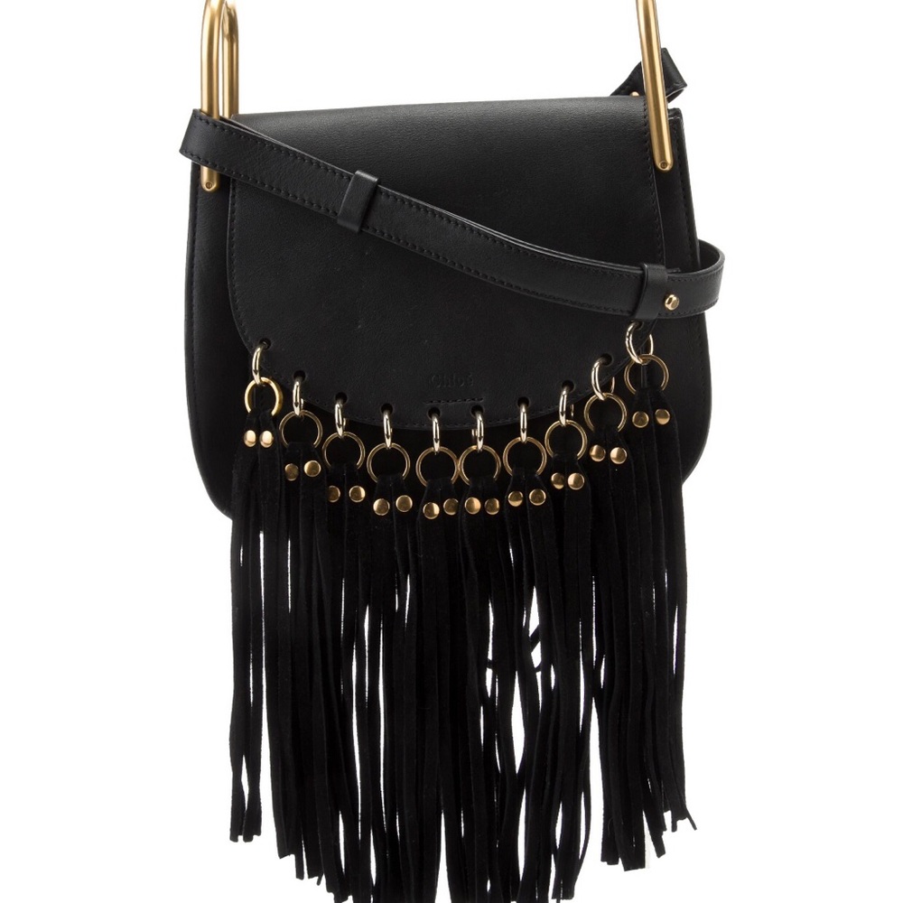 Chloe Black Leather Shoulder Bag